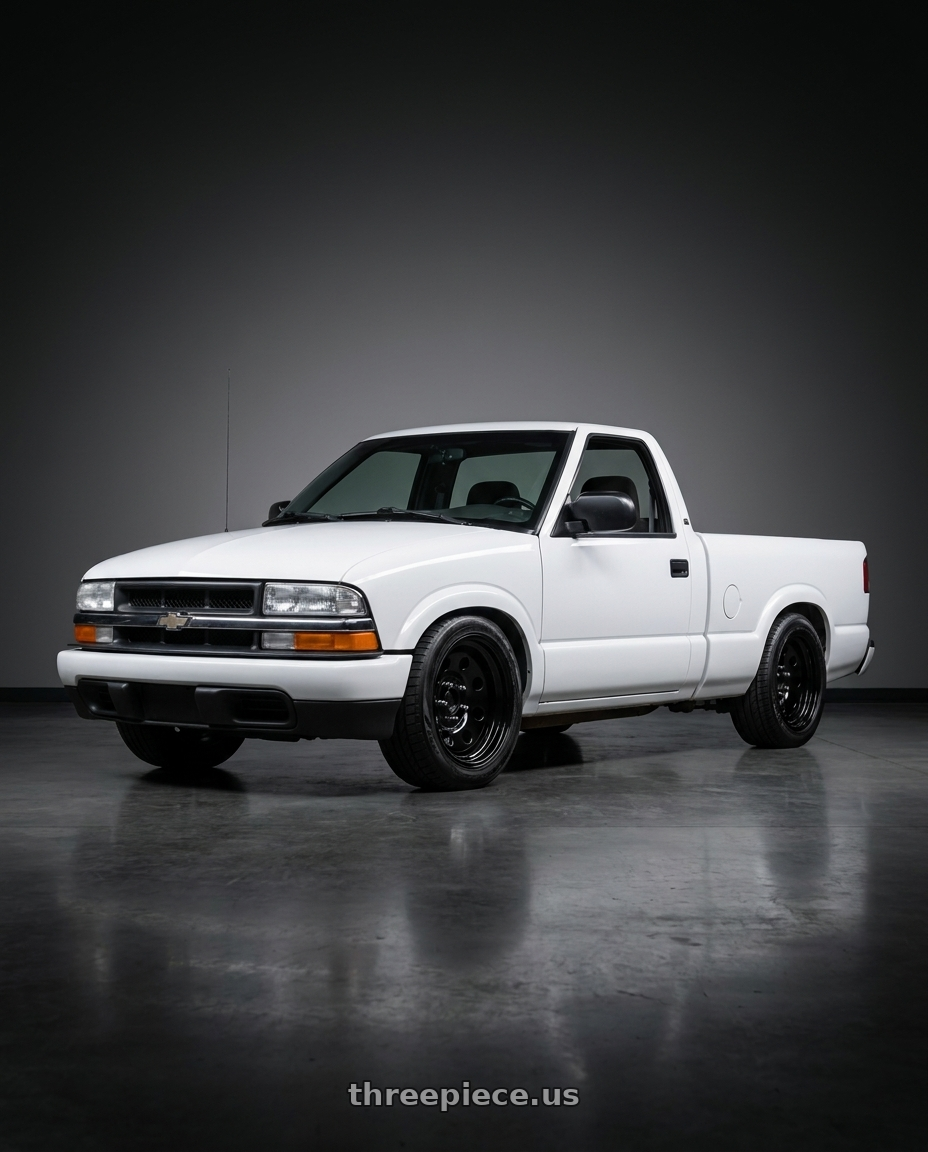 2003 chevy s10 with Vision HD 85H 5x120.65 15x8-19 Gloss Black wheels