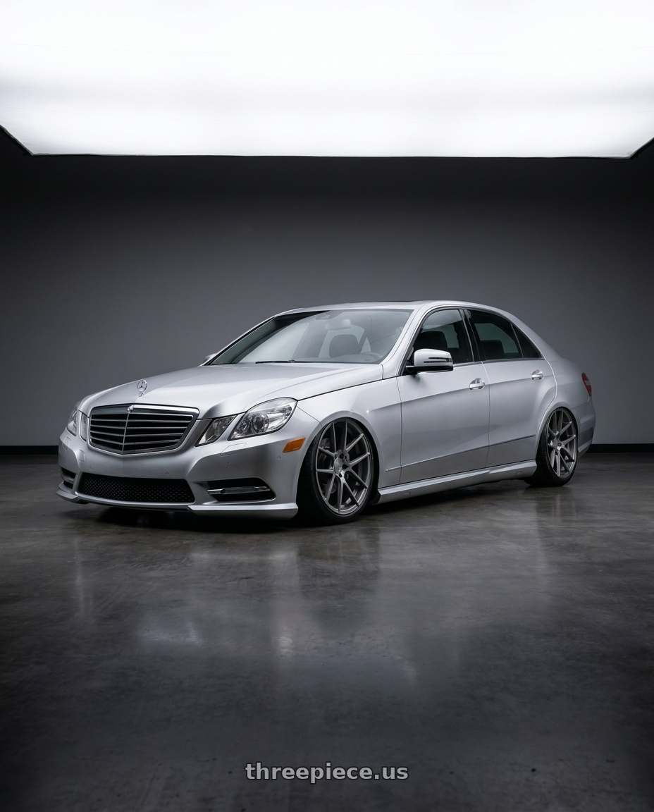 2010 Mercedes Eclass with Avant Garde Wheels M510 5X130 19x11 +52 Dolphin Grey wheels