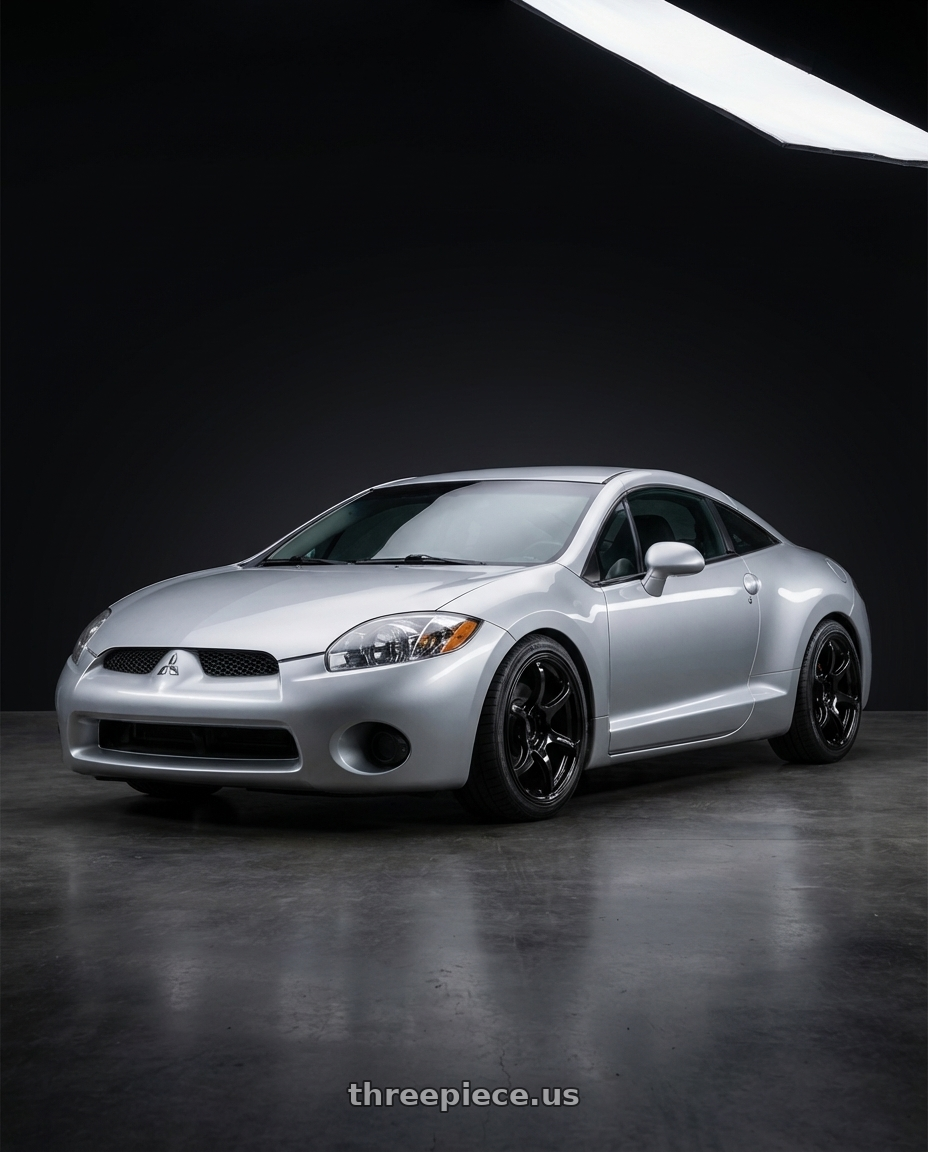 2010 Mitsubishi Eclipse with Advan RGIII 5x114.3 18x9.0+25 Gloss Black wheels