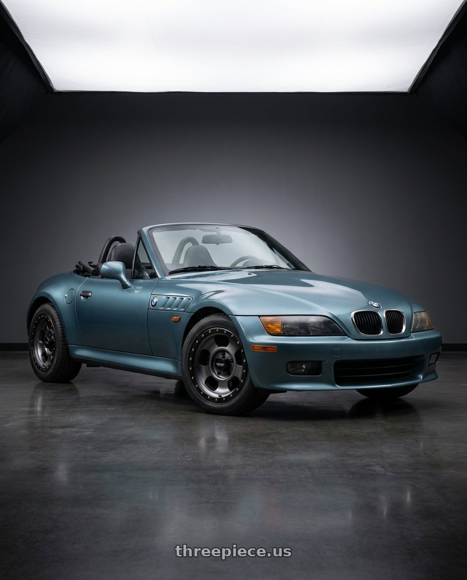 1997 bmw z3 2 8 with American Racing AR969 ANSEN OFFROAD 6X139.7 16X8 0 SATIN BLACK MACHINED W/ SATIN BLACK RING wheels