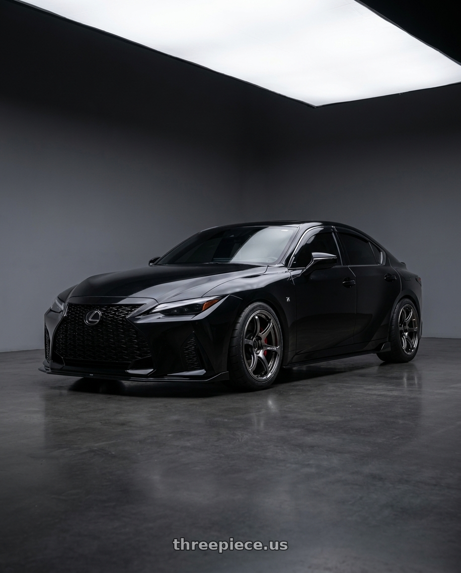 2021 lexus is350 with Advan Racing RG-4 5x114.3 18x9.5 +35 RACING HYPER BLACK & RING wheels