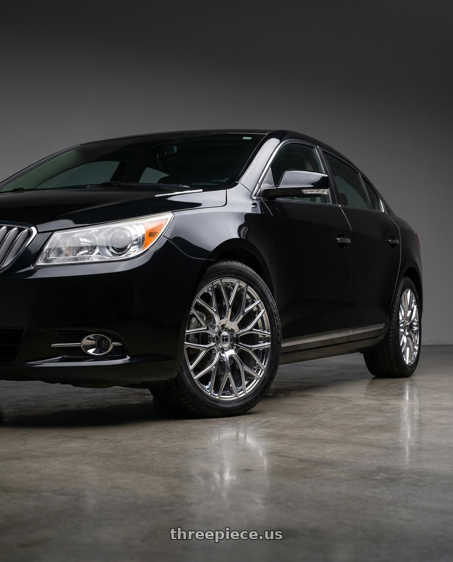 2010 Buick Lacrosse CXL with TOUREN TR76 3276 5x120 20x8.5 +35 CHROME wheels