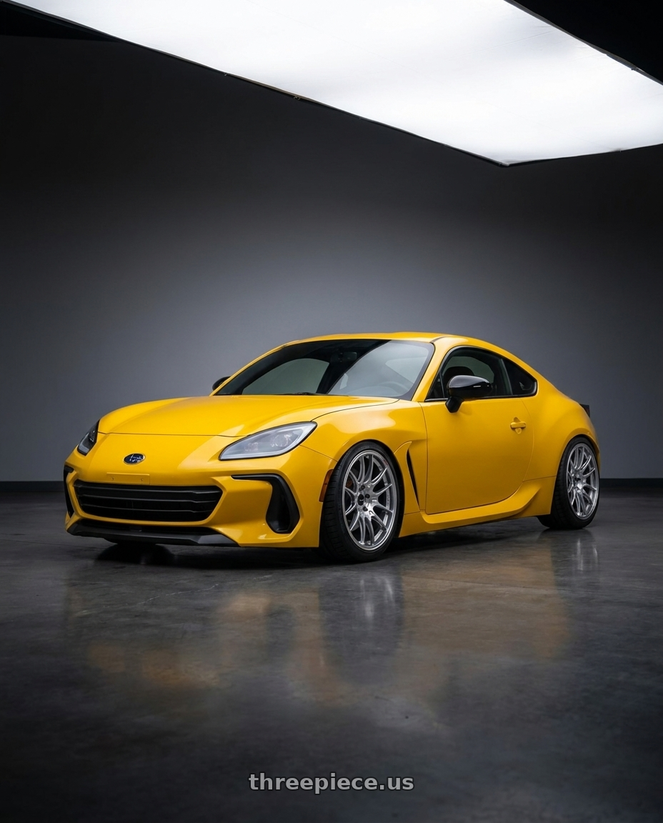2026 Subaru BRZ Series.Yellow with Enkei GTC02 5x100 18x8+45 Hyper Silver wheels