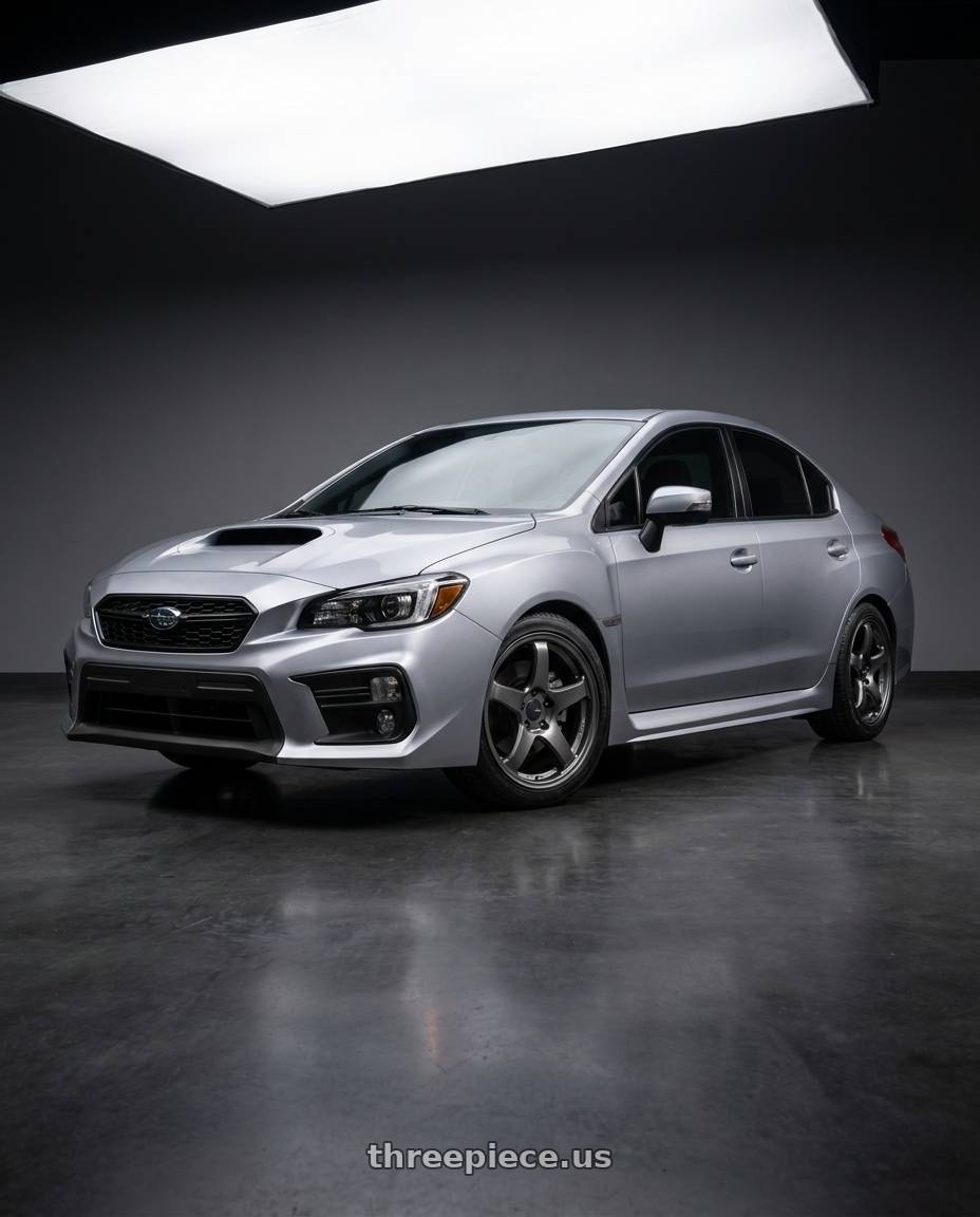 2018  SUBARU  WRX with Enkei PF05 5x114.3 18x8.5+38 Dark Silver wheels