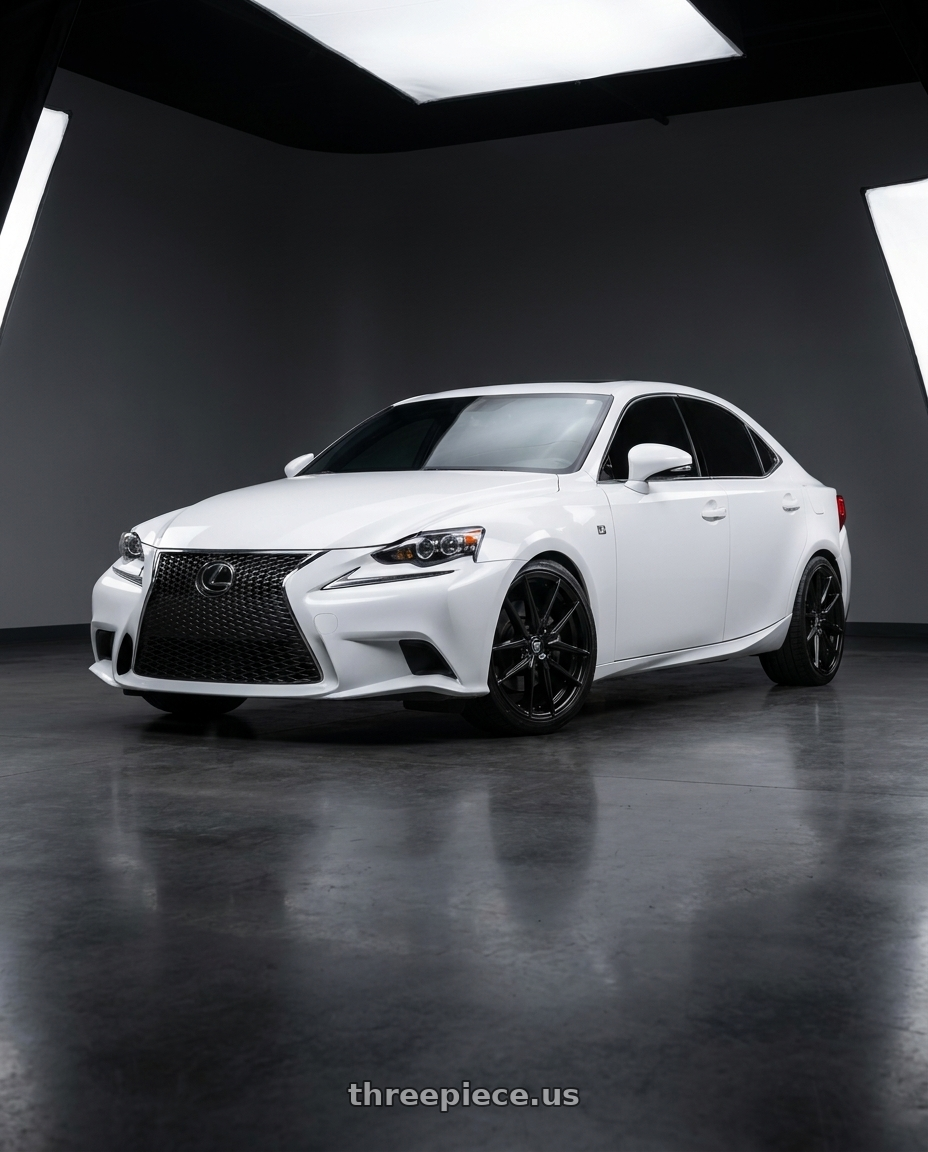 2016 Lexus is200T F-Sport with TOUREN TR94 3294 5x114.3 18x8 +35 GLOSS BLACK wheels