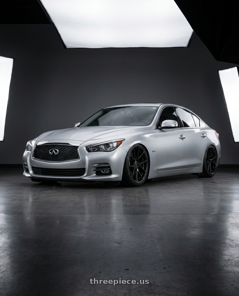 2014 infinity q50 awd with Aodhan AFF3 5x114.3 20x10.5+45 Matte Black wheels
