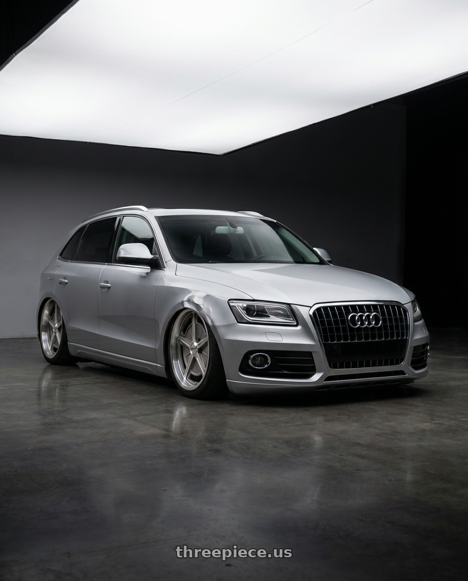 2013 AUDI Q5 with Ridler Type 605 5x120.65 17x7+0 Machined Spokes & Lip wheels