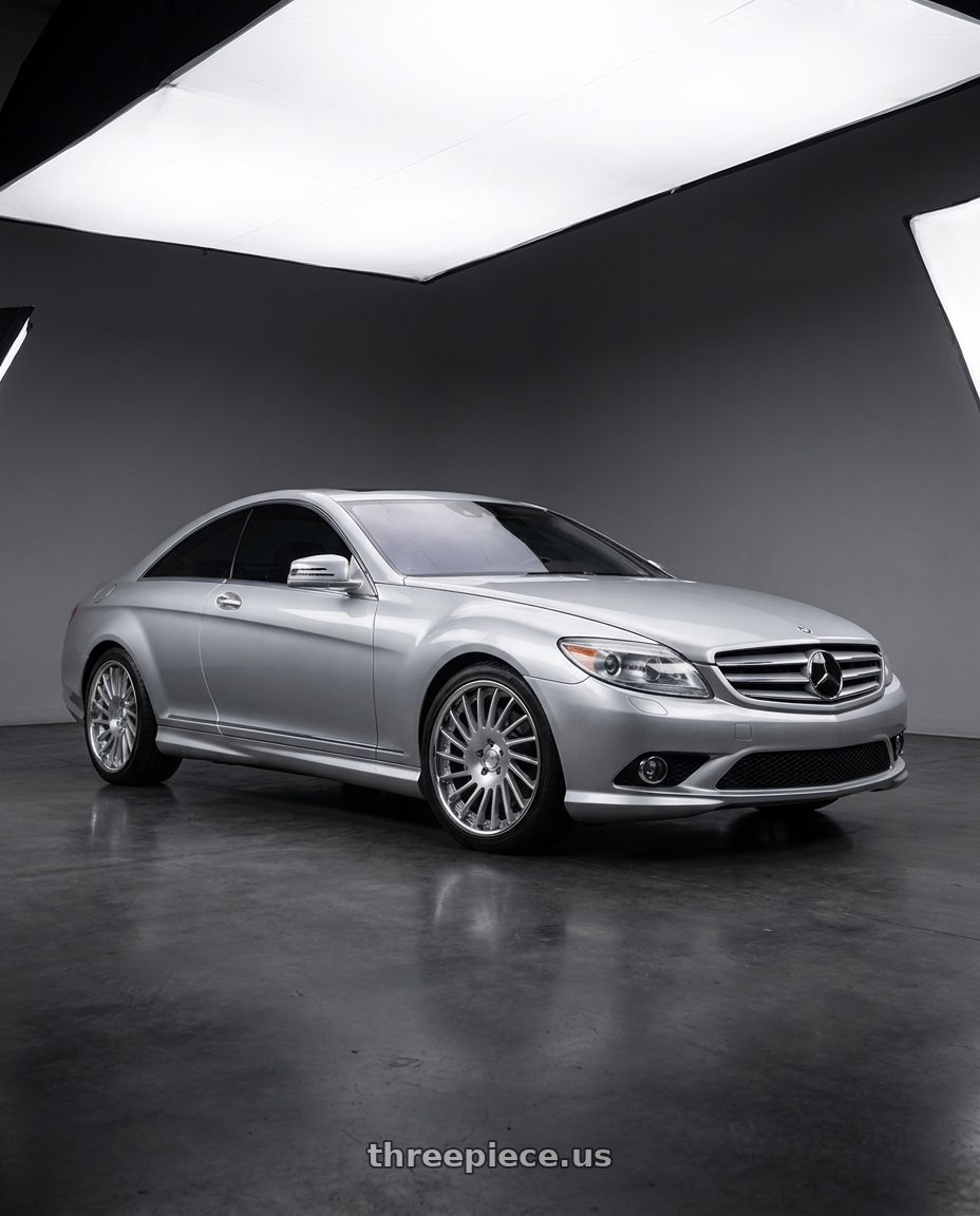 2010 Mercedes-benz CL550 with SSR CV05 5X112 20X8.5+38 NR Disk Crystal Silver wheels