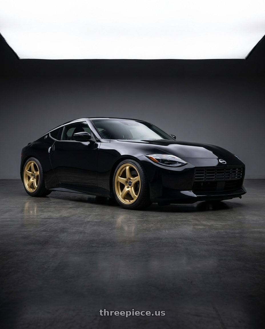 2024 Nissan Z Sport  with Enkei PF05 4x100 15x8+25 Gold wheels