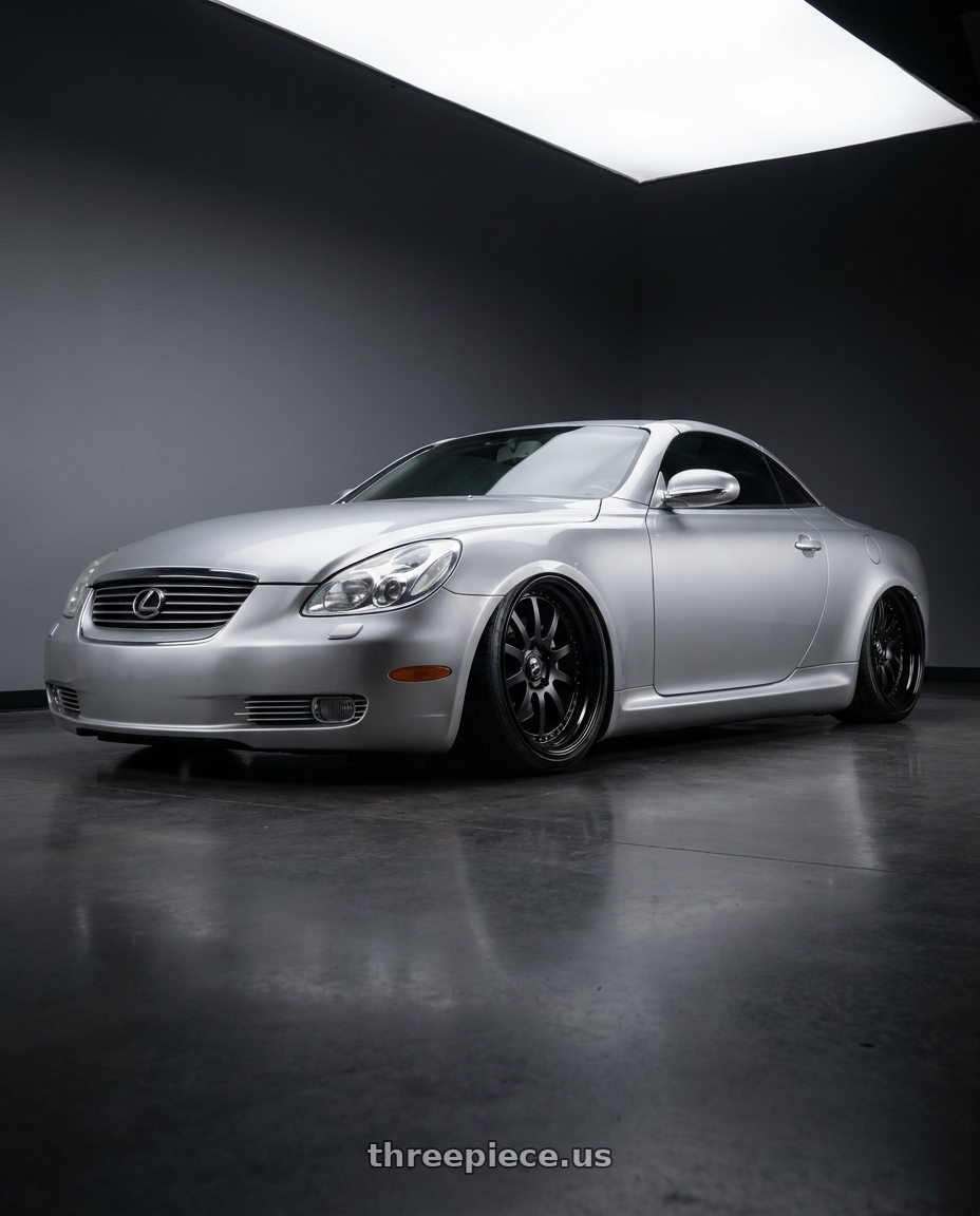 2007 Lexus sc430 with Fuel Mono DD71 FF71 6X139.7 20X9 +1 GLOSS BRUSHED POLISHED wheels