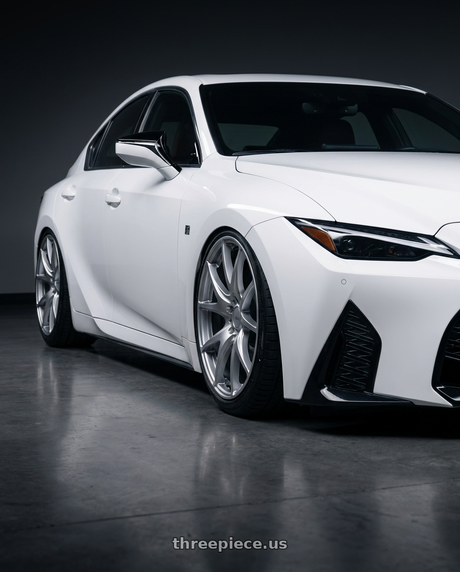 2024 Lexus IS 350 with Ssr Gtv03 5x114.3 19x8.5+38  GLARE SILVER wheels