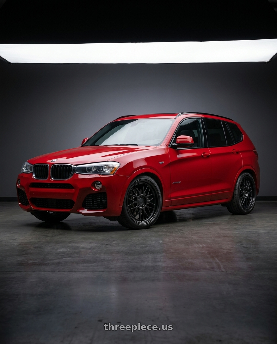 2017 x3 Msport with KATANA RACING KR06 5x120 18x8 +40 Matte Black wheels