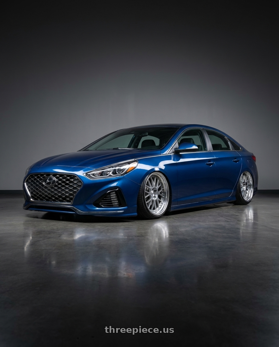2018 Hyundai sonata with SSR Professor MS1 5x114.3 19x10+11 NR Disk Silver wheels