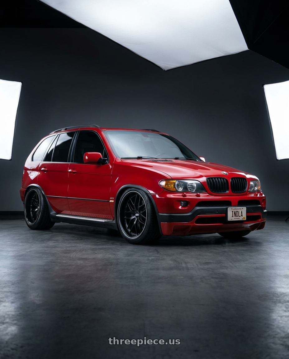 2005 BMW X5 4 8is with BBS CC-R 5x114.3 20x10.5+25 Satin Black wheels