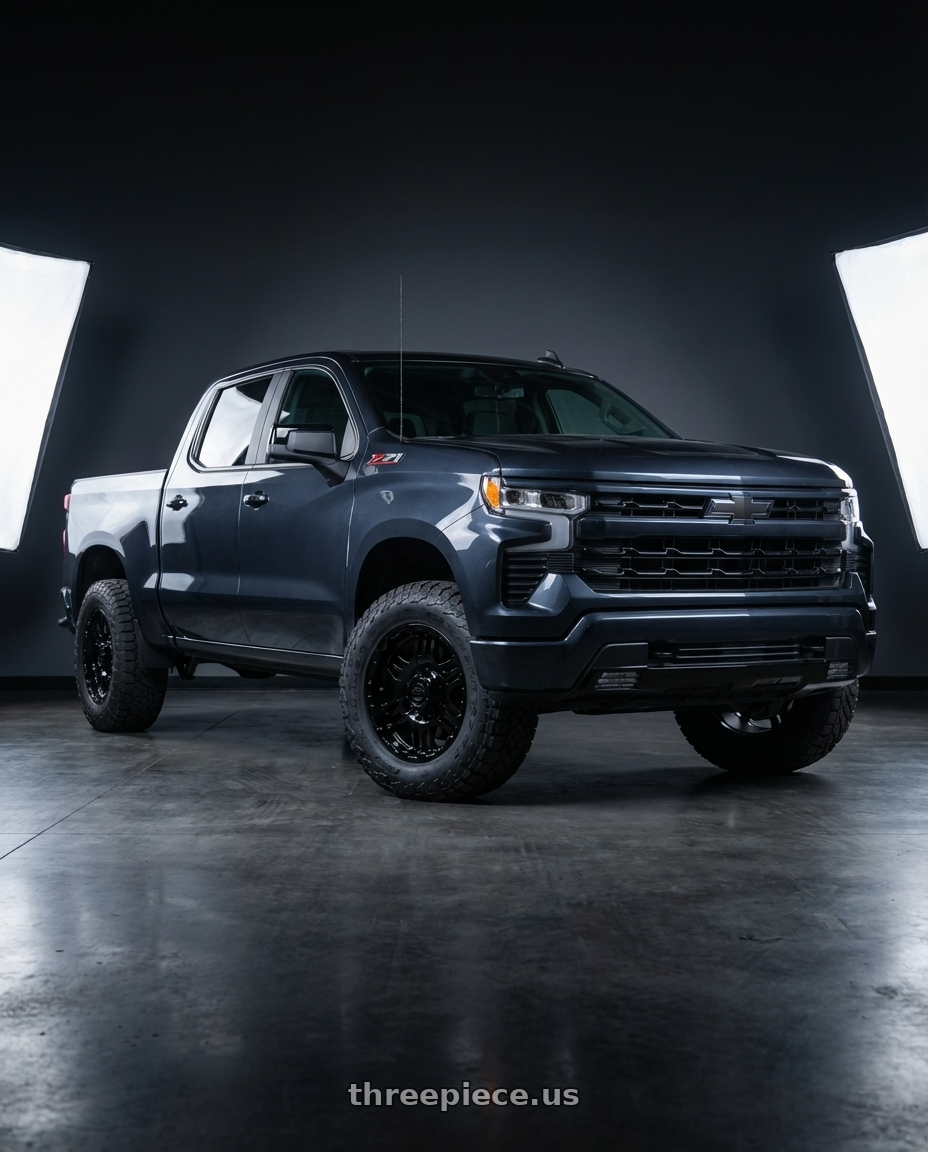 2023 Chevrolet Silverado 1500 with Gear Off Road 713B 6x139.7 20x9 +10 Gloss Black wheels