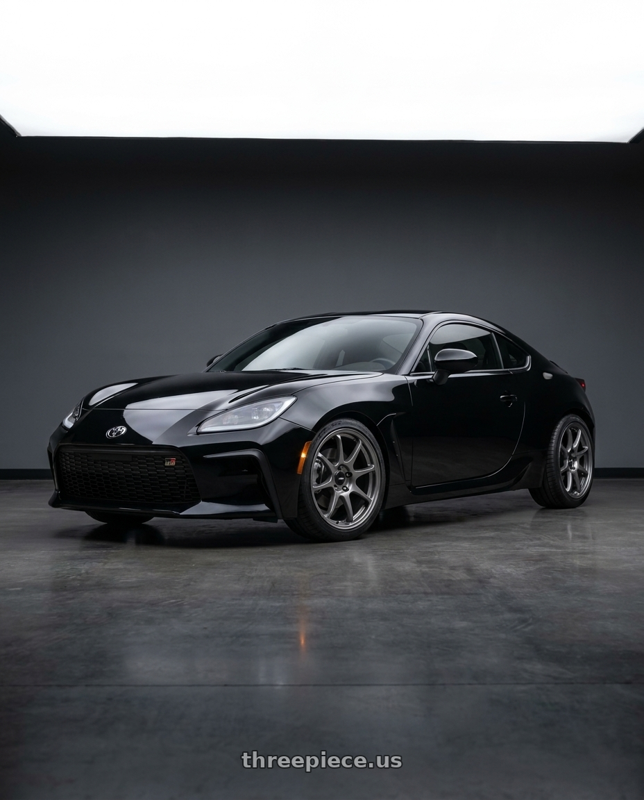 2024 Toyota GR86 with Enkei TS-7 5x120 18x9.5+45 Storm Gray wheels