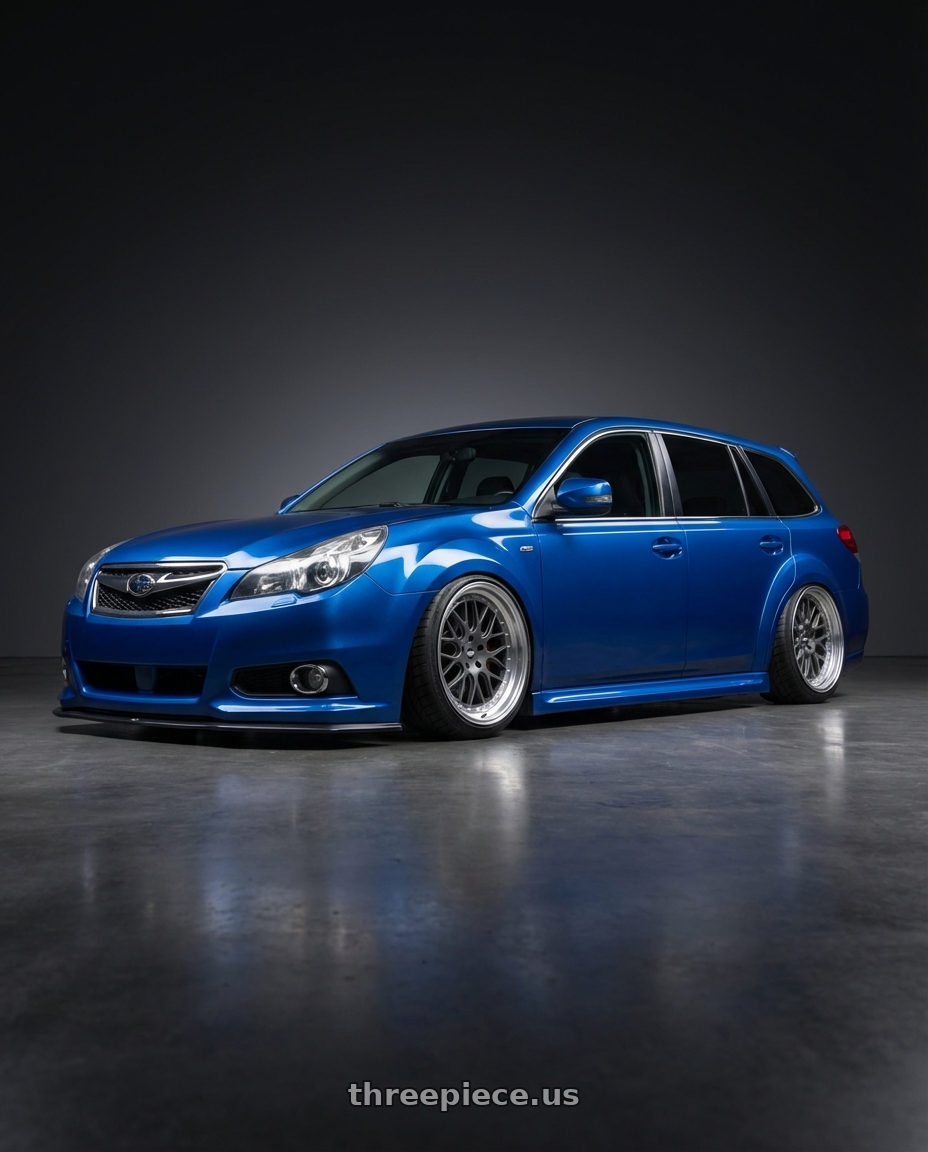 2013 Subaru Legacy tS with ESR Wheels CS SERIES CS01 5x108 19x9.5 +22 Matte Graphite wheels