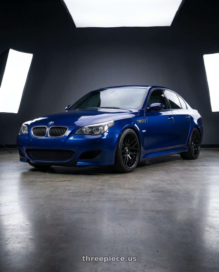 2010 BMW M5 E60 with Avant Garde Wheels M359 5X120 19x10 +25 Matte Black wheels