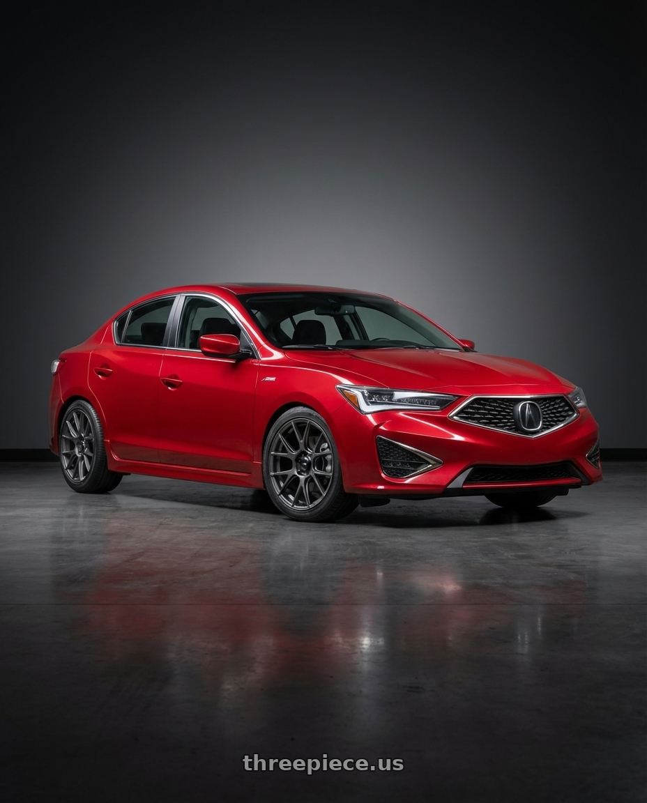 2012 Acura ILX with Konig Ampliform 5x114.3 17x8+40 Dark Metallic Graphite wheels