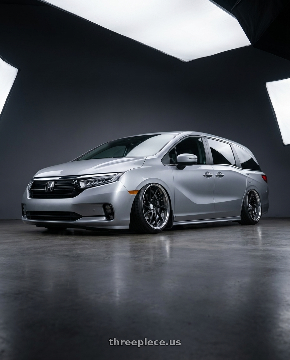 2024 Honda Odyssey with Work Gnosis Cvs 5x120 20x8+38 W Disk Matte Black wheels
