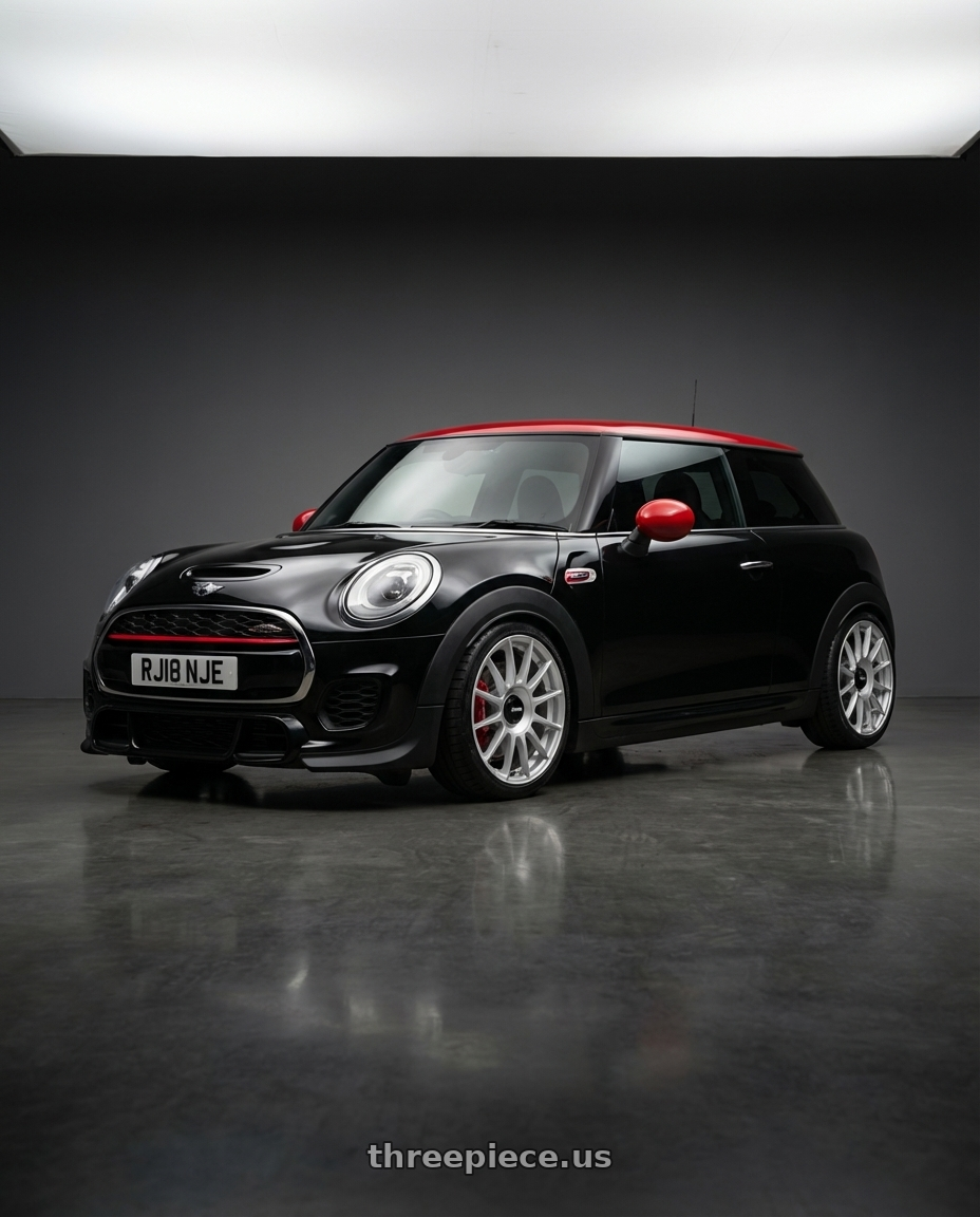 2015 F56 Mini Hatch JCW with Rotiform 1PC R170 DTM 5X112/5X120 17X8 +40 SILVER wheels