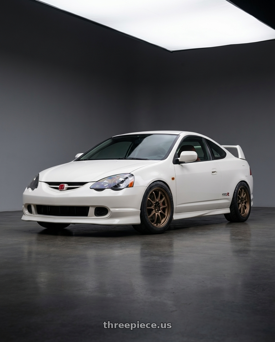 2003 Honda Integra Type R with Volk Racing CE28N 5x114.3 18x8.5 +30 BRONZE wheels