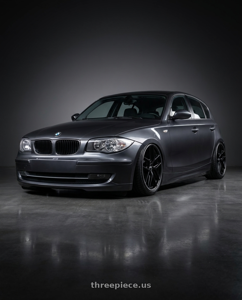 2012 BMW 1 Series E82 with BBS CC-R 5x120 19x9.0+48 Satin Black wheels
