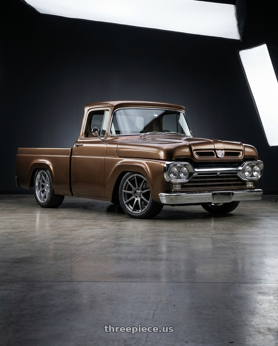 1960 ford f100 with Forgestar CF10 5x120 20x9 +38 Gloss Anthracite wheels