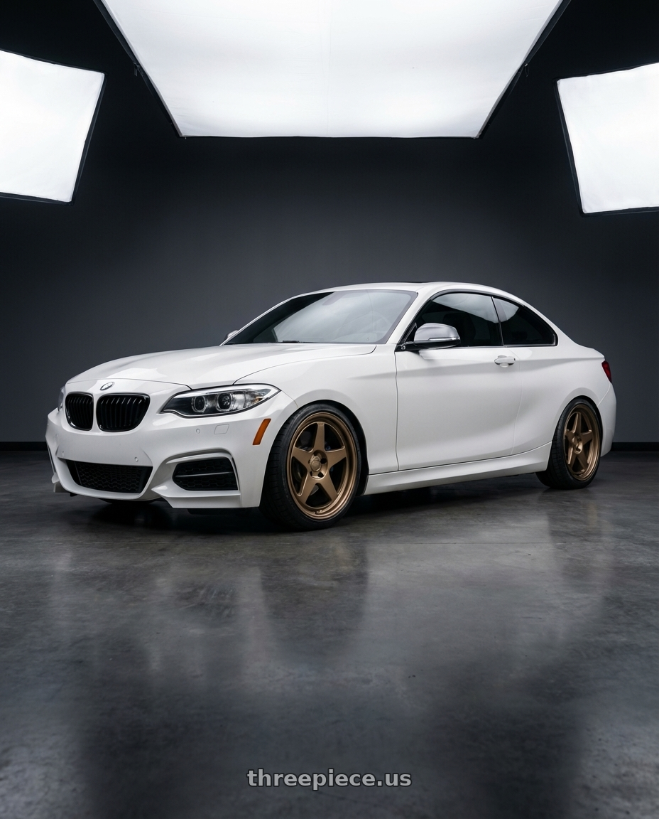 2018 BMW 2 Series F22 with Kansei K12B KNP 5X120 18x8.5 35 Bronze wheels