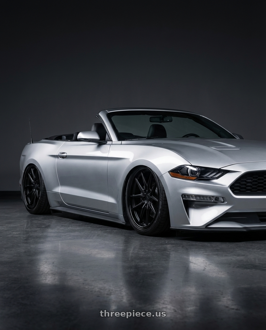 2018 ford mustang with Rohana RFC10 5x114.3 20x10+40 Matte Black/Gloss Black Lip wheels