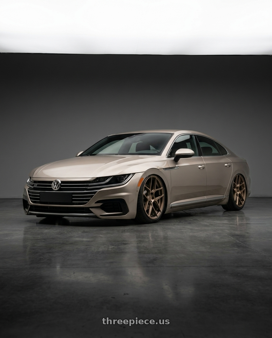 2021 Vw Arteon with Aodhan AFF2 5x114.3 19x9.5+35 Matte Bronze wheels
