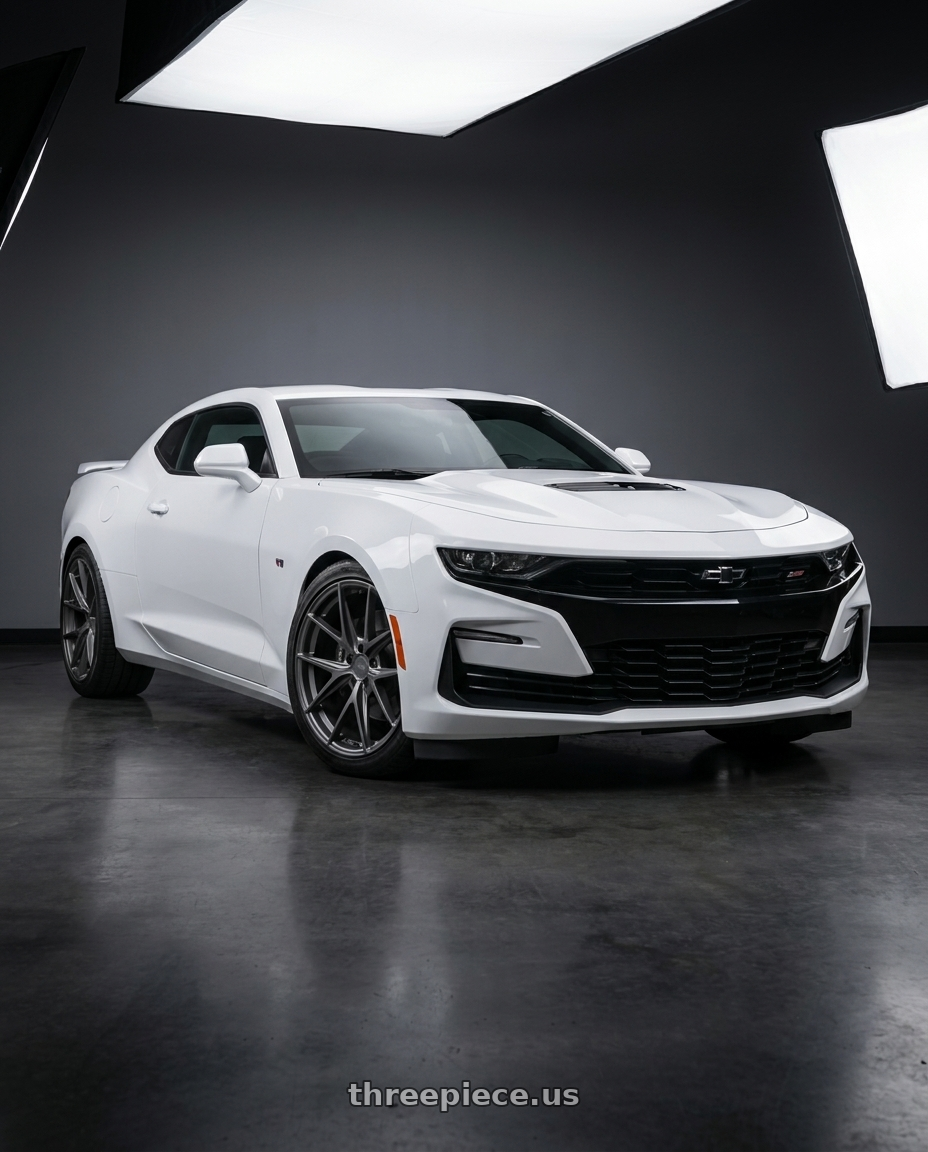 2022 Chevrolet Camaro with Niche 1PC M116 MISANO 5X120 20X9 +35 MATTE GUN METAL wheels