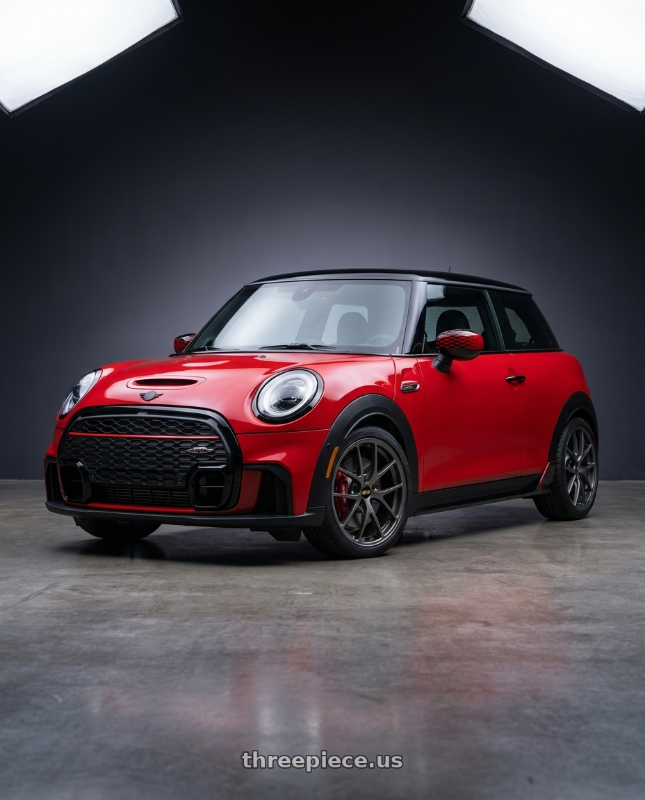 2025 mini jcw with BBS RI-A 5x112 18x9.0+38 Matte Gray wheels