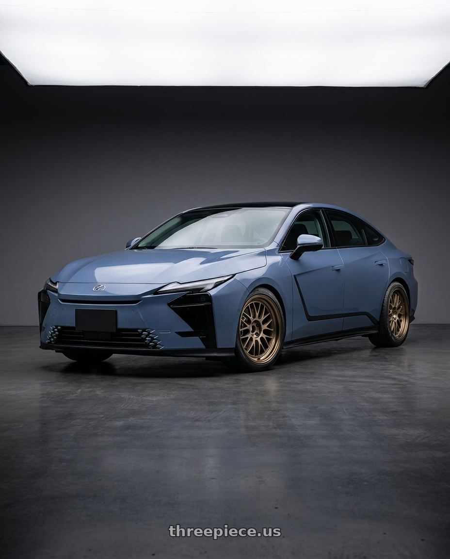2027 LEXUS ES500e with Volk Racing 21A 5x114.3 18X10+0  Bronze wheels