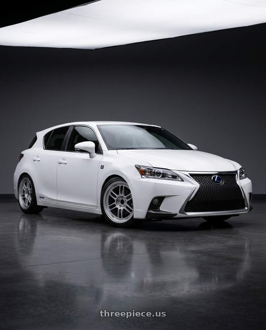 2015 Lexus CT200h F sport with Enkei RPF1 5x100 18x8+35 Silver wheels