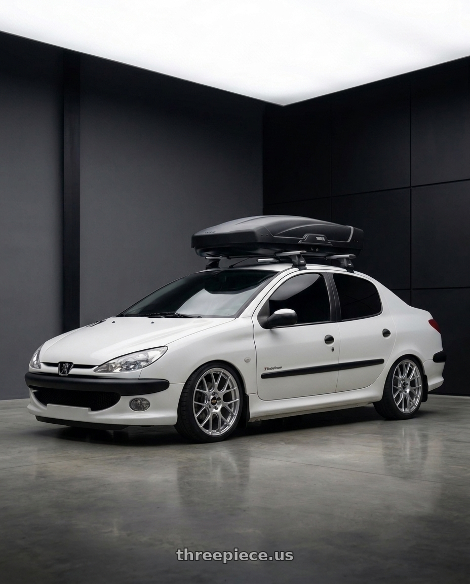 2011 Peugeot 206 SD with BBS RE-V7 5x112 18x8.5 +25 Diamond Silver wheels