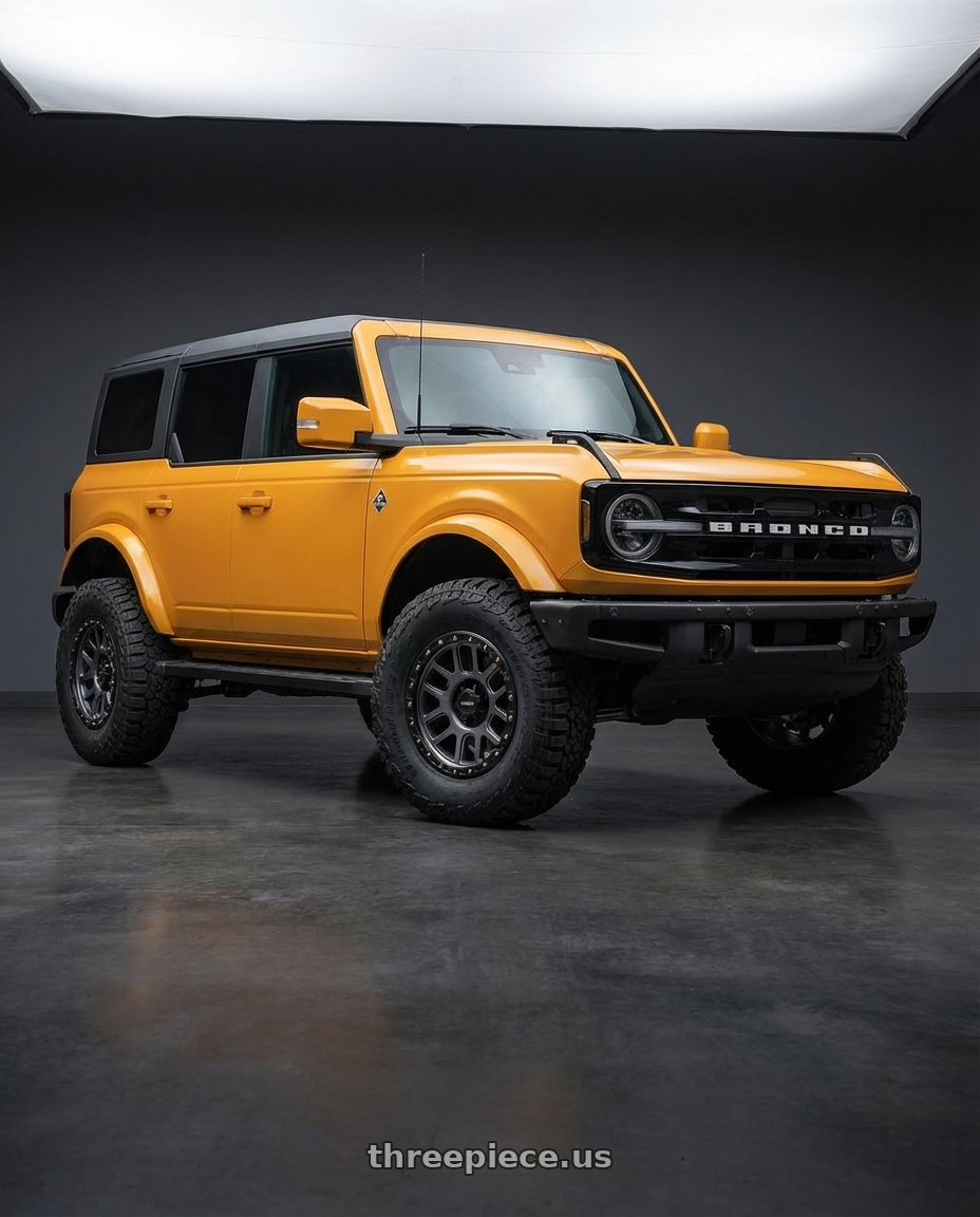 2024 Ford Bronco with Vision Off-Road 111 Nemesis 6x139.7 17x9-12 Gunmetal wheels