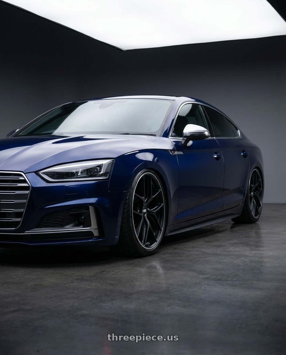 2014 Audi S5 B8 with BBS CC-R 5x112 20x9.0+25 Satin Black wheels