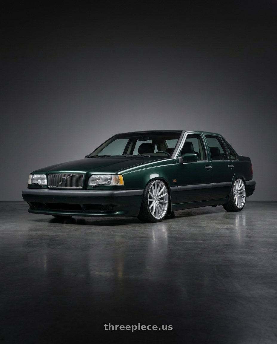 1993 Volvo 850 with XO LONDON 5X112 19X8.5 +42 SILVER W/ BRUSHED FACE wheels