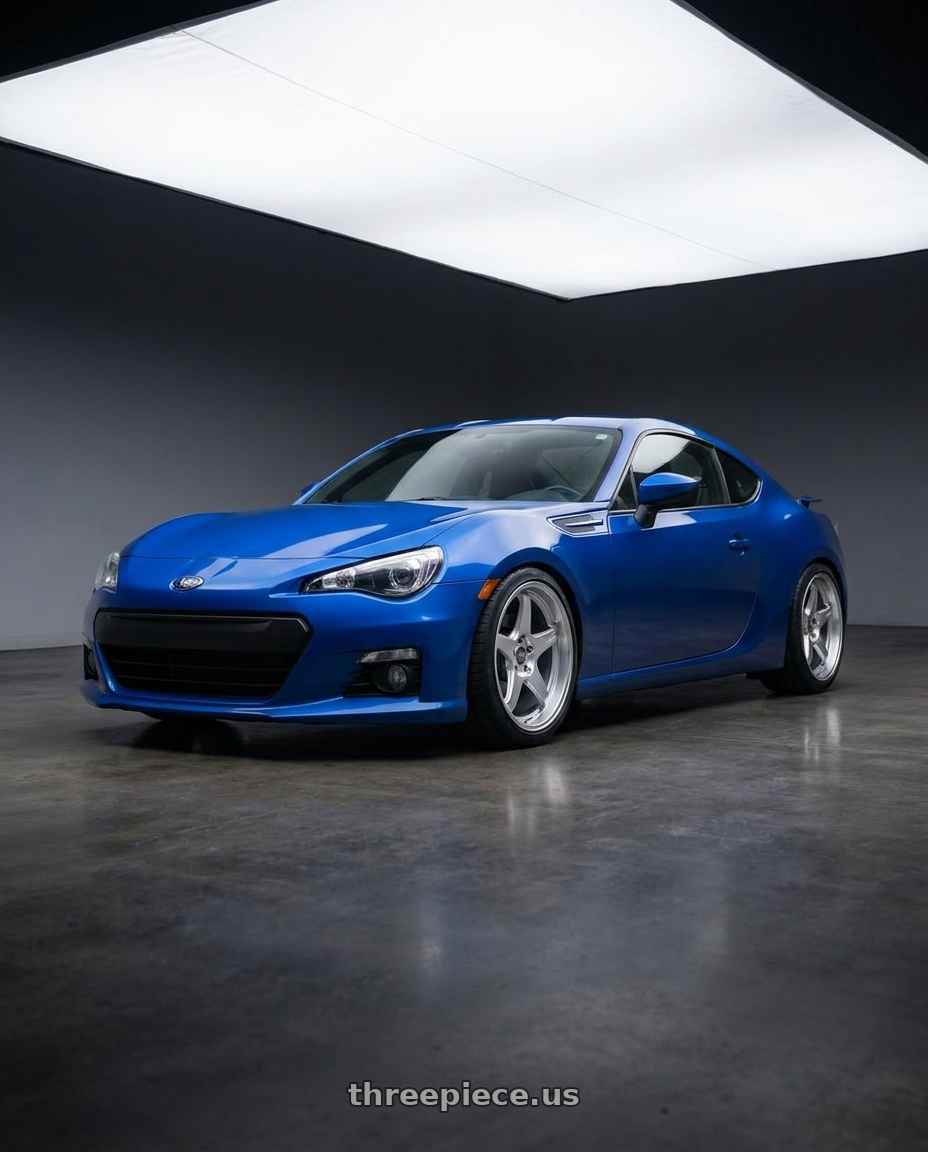 2024 Subaru BRZ with ESR Wheels APEX SERIES AP5 5x114.3 18x10.5 +22 Hyper Silver wheels