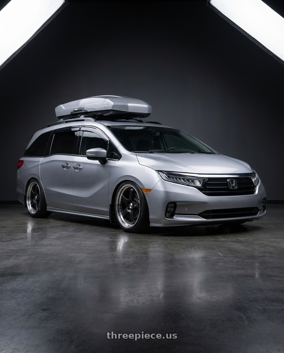 2024 Honda Odyssey with SSR Professor SP4 5x120 20X7.5 30 NR Disk Flat Black wheels