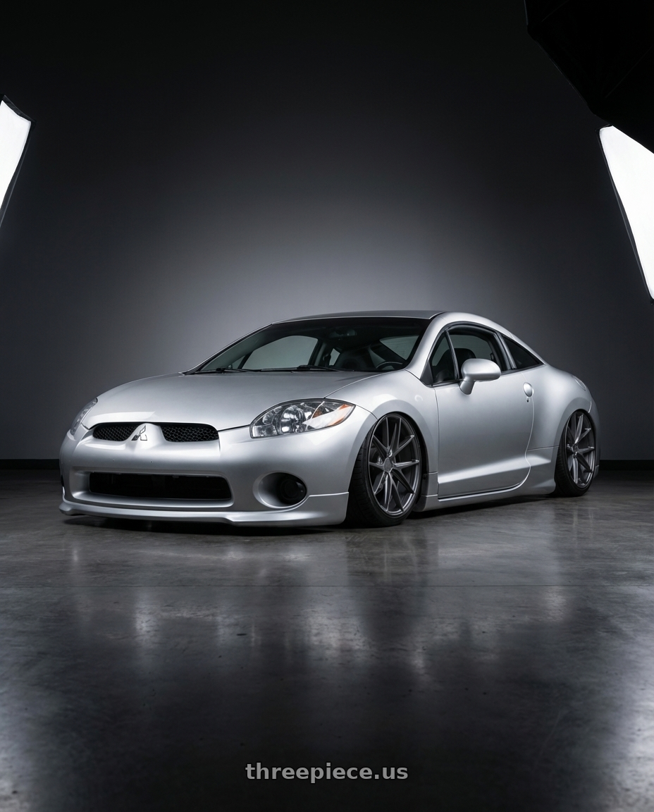 2010 Mitsubishi Eclipse with Niche 1PC M116 MISANO 5X114.3 19X9.5 +35 MATTE GUN METAL wheels