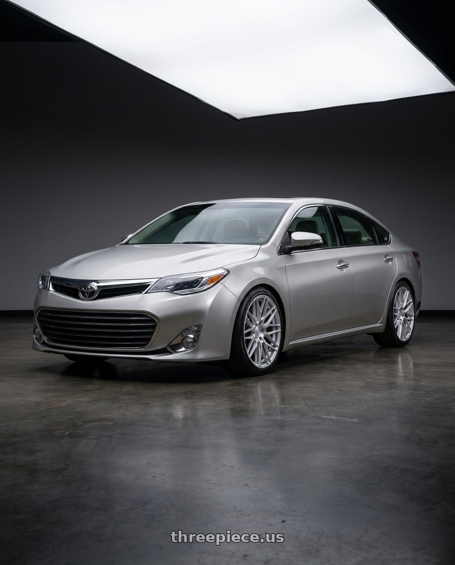 2013 toyota avalon with F1R F103 5X114.3 19x9 +35 Brushed Silver wheels