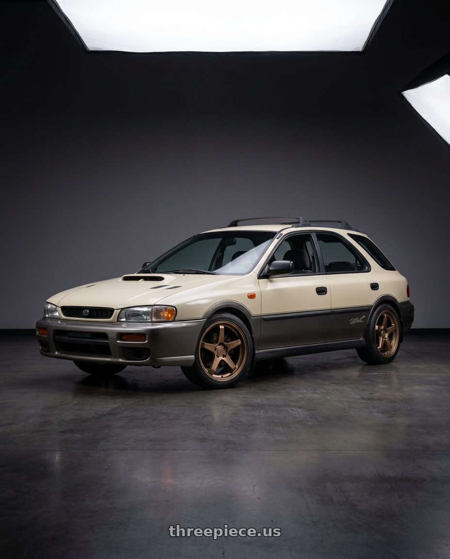1997 subaru impreza outback sport with KATANA RACING KR13 5x100 17x7.5 +40 Matte Bronze wheels