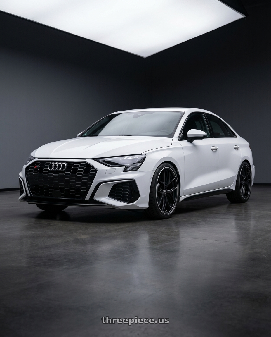 2024 Audi S3 8Y with BBS CC-R 5x112 19x8.5+30 Satin Black wheels