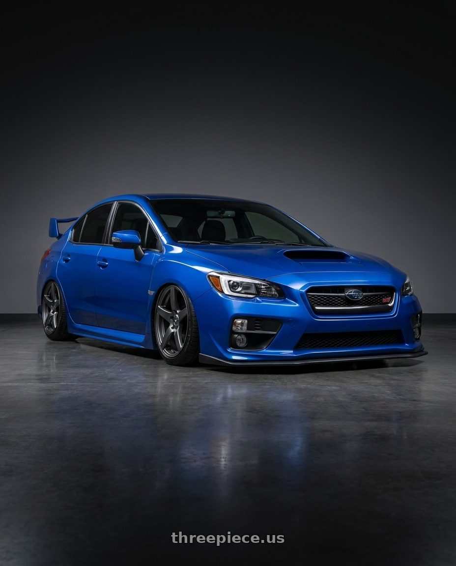 2018 Subaru WRX STI with Forgestar CF5 5x114.3 18x10 +42 Gloss Anthracite wheels