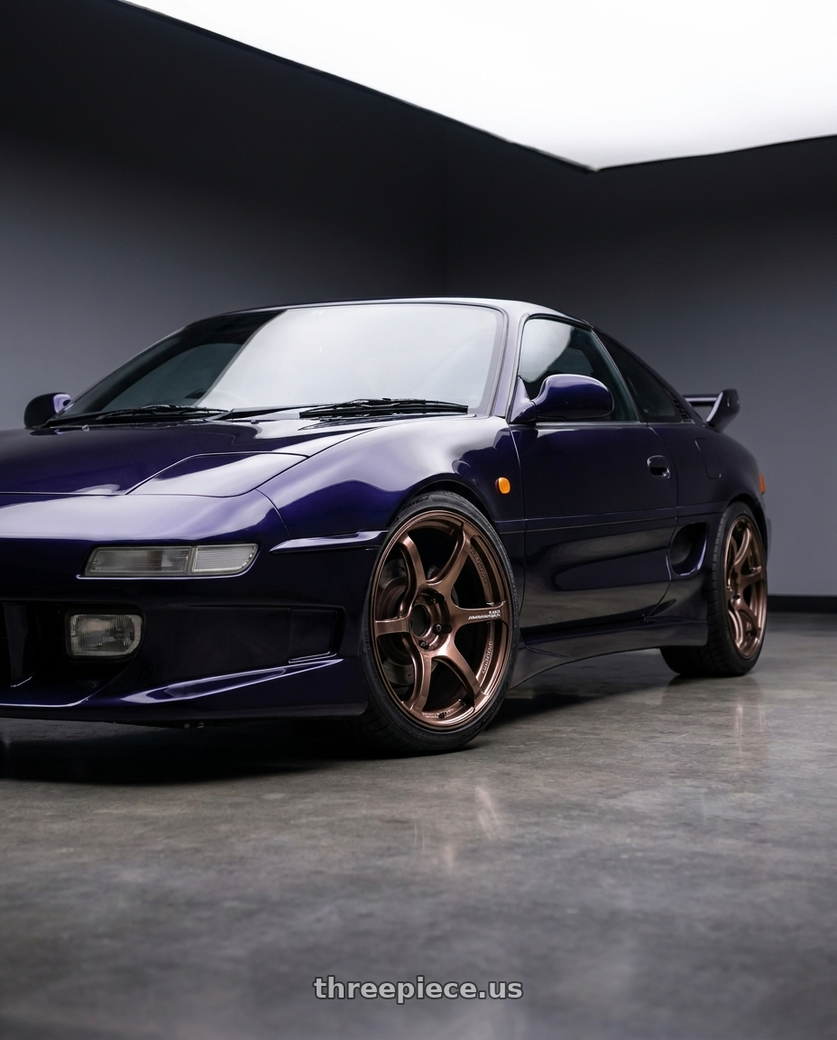 1998 Toyota MR2 with Advan Racing RG-4 5x114.3 18x8.0 +44 RACING COPPER BRONZE wheels