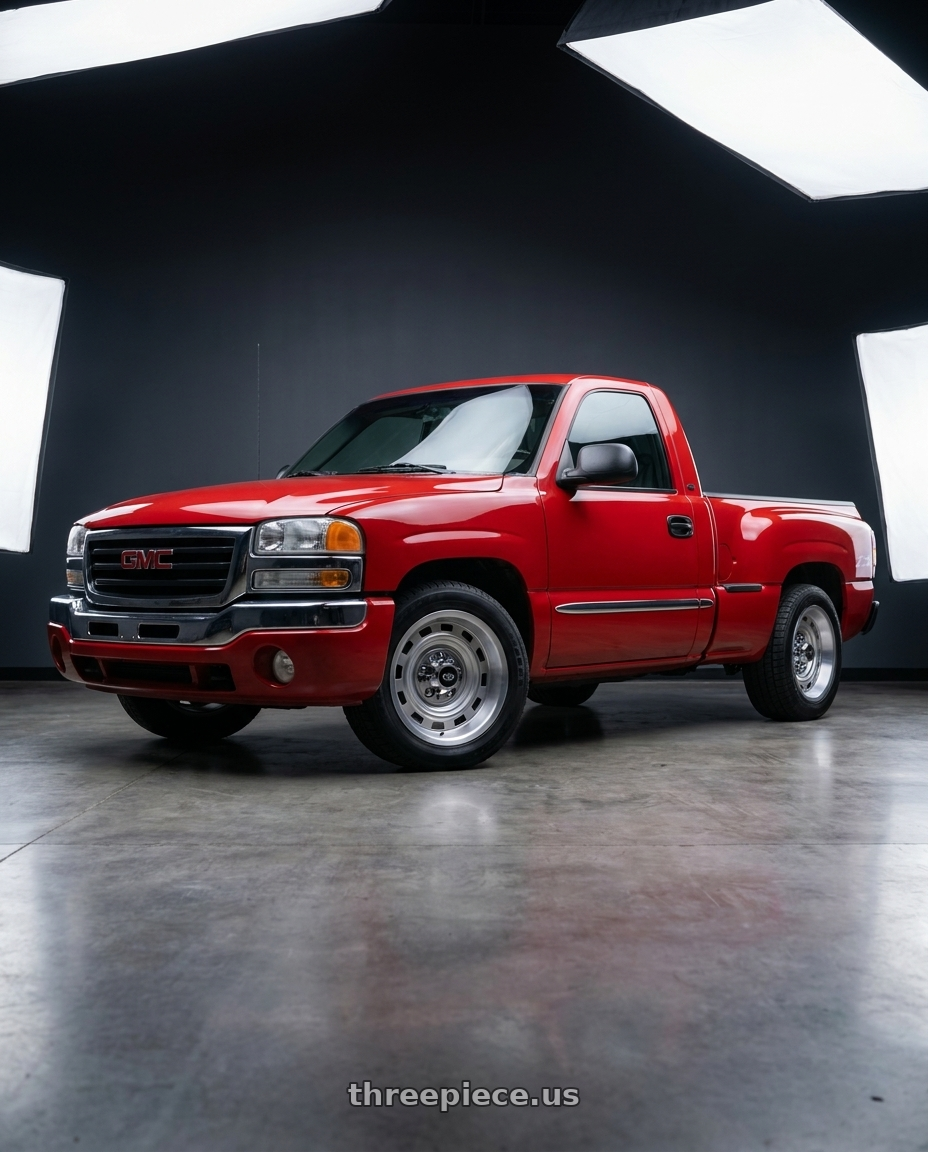 2004 gmc sierra 1500 with Vision American Muscle 54 Cheyenne 6x139.7 22x9+25 wheels