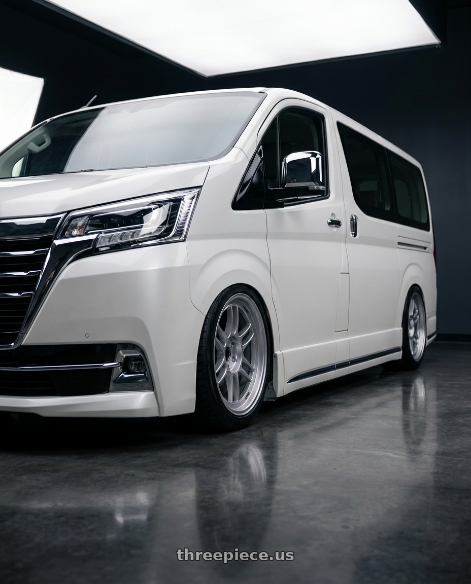 2026 Toyota granvia with Enkei RPF1 5x112 18x7.5+48 Silver wheels