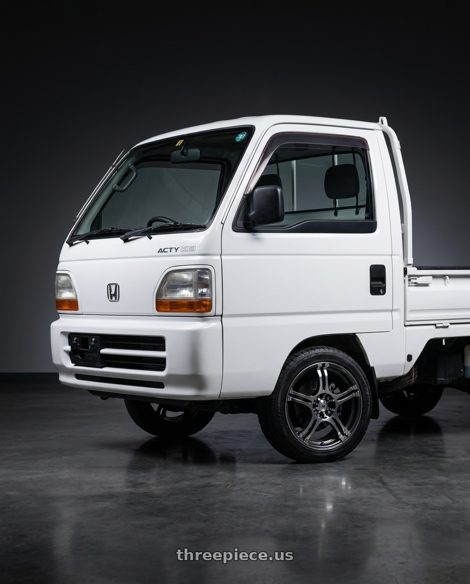 1996 Honda ACTY KEI Truck with Konig Incident 4X100/4X114.3 13x5.5+38 Graphite wheels